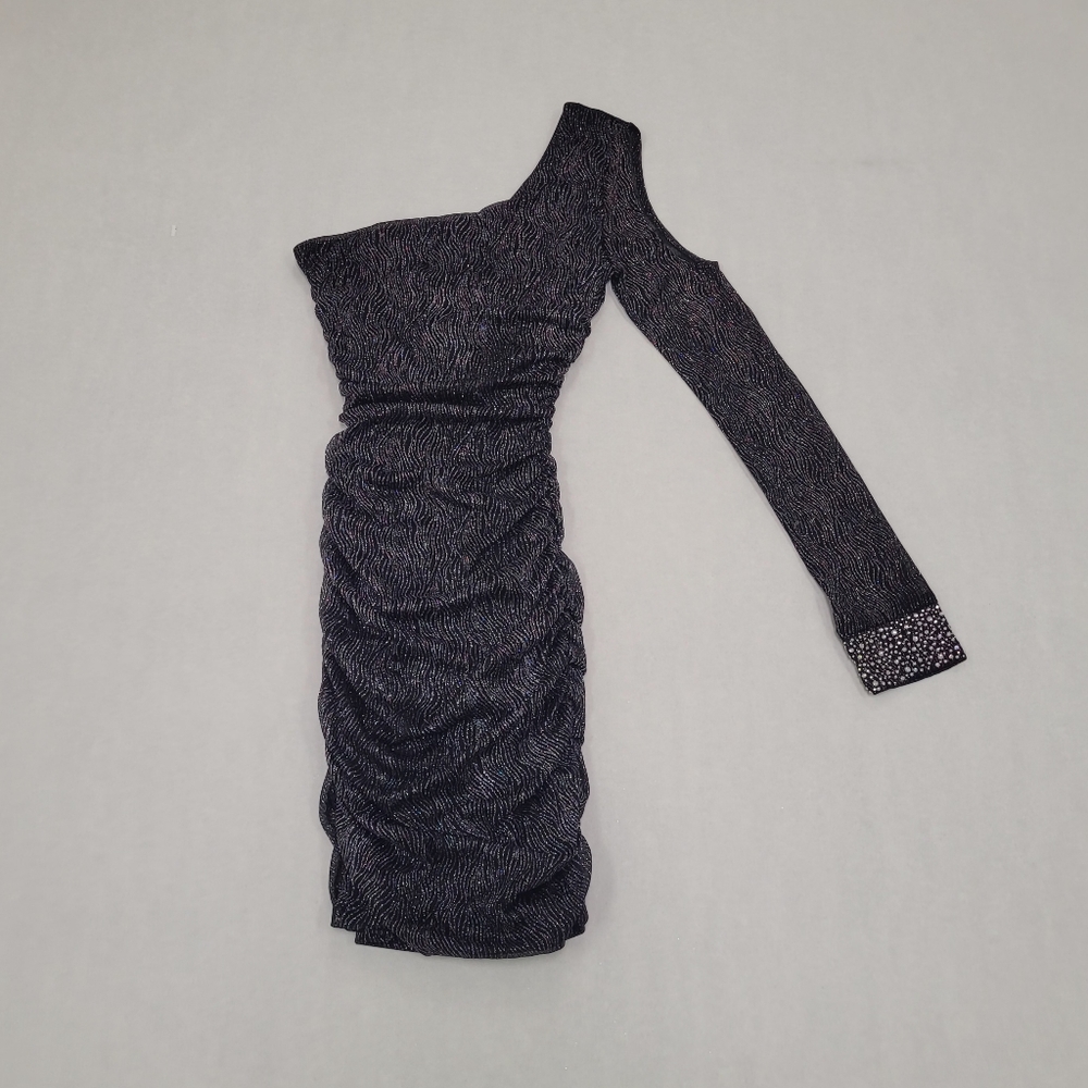 Charlotte Russe Ruched One Cold Shoulder Dress
